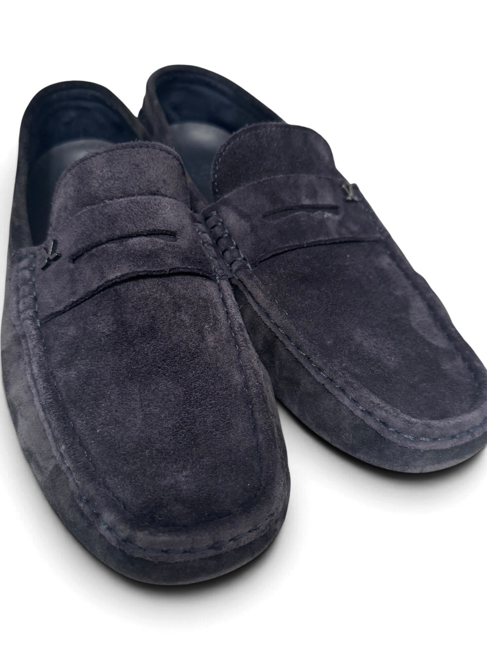LLOYD Men’s Navy Blue Suede Penny Loafers Driving Shoes US10/EU 43
